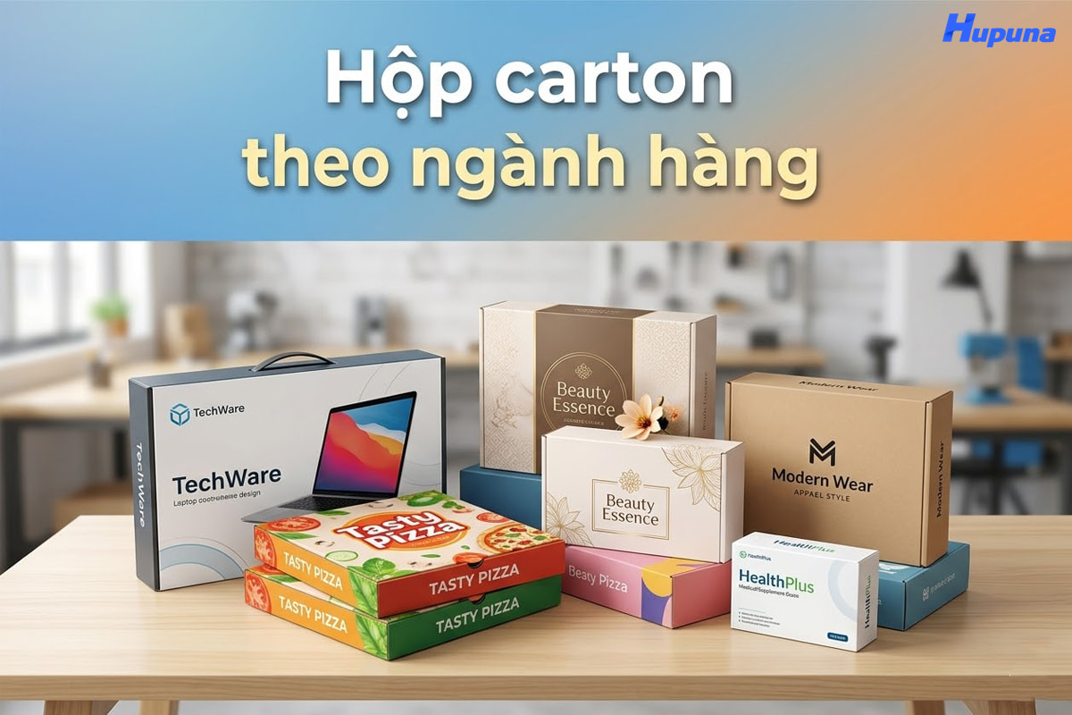 Hộp carton theo ngành hàng
