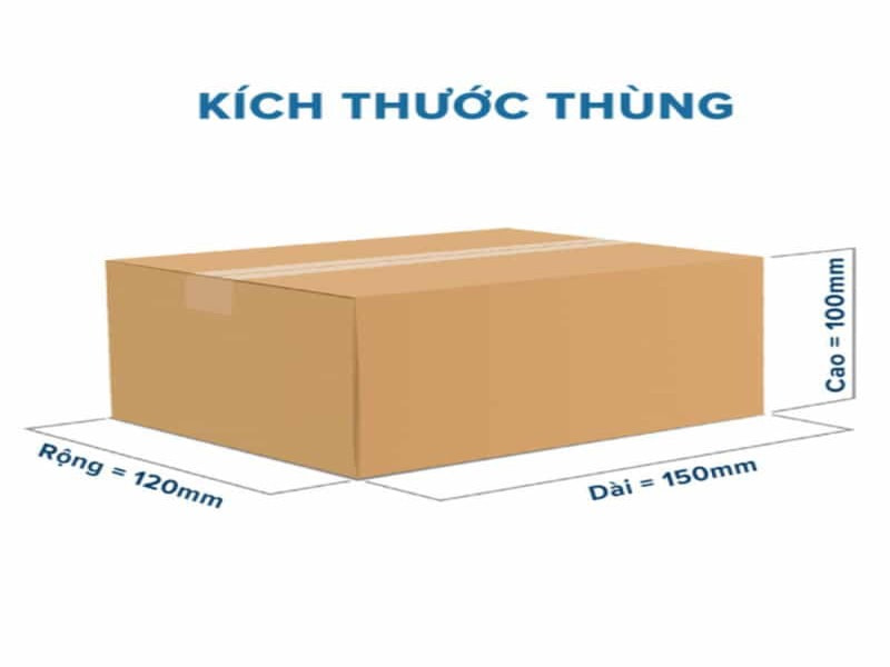 Khái niệm và sự khác biệt giữa kích thước lọt lòng và phủ bì hộp carton
