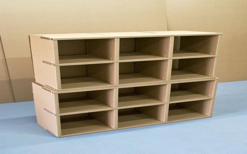 Cách làm kệ giày bằng thùng giấy kiểu hộp xếp tầng