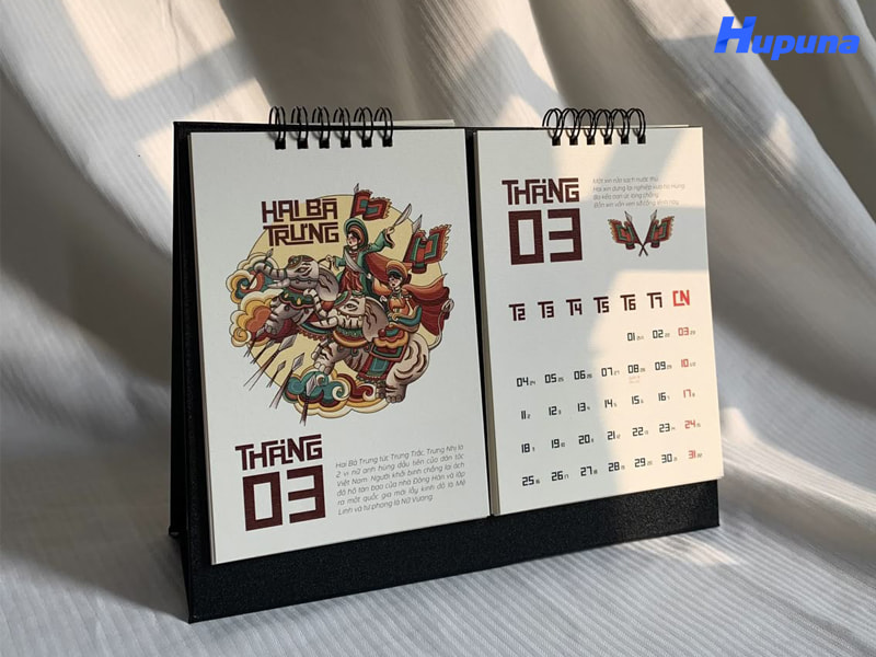 Hupuna chuyên in lịch Tết 2026 chất lượng