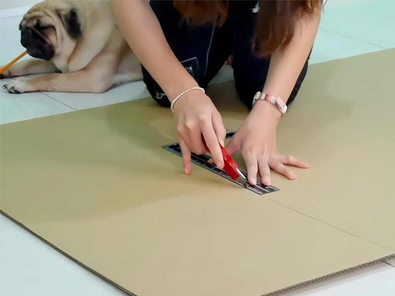 Kẻ và cắt vách nhà theo kích thước mong muốn