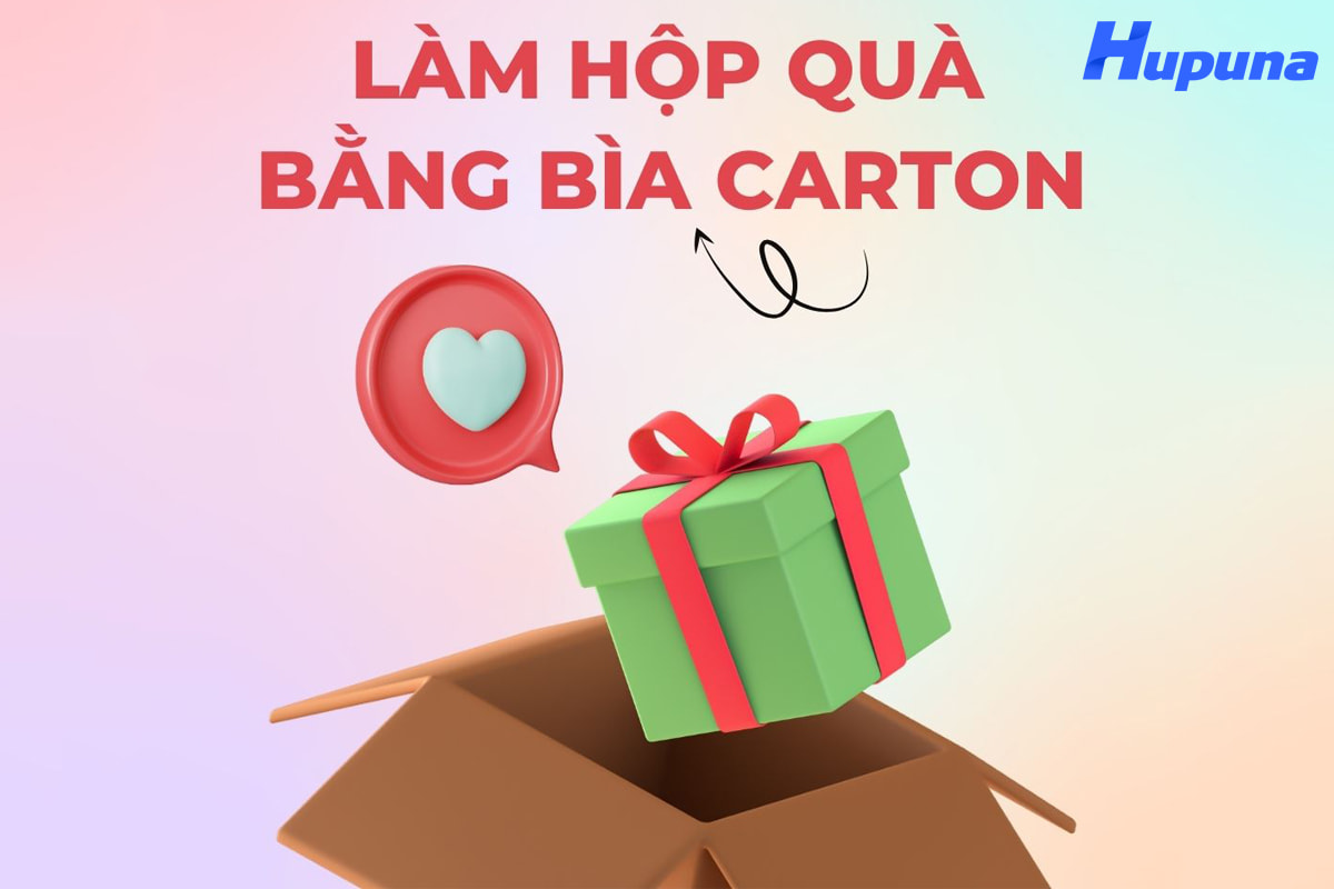 Bật mí cách làm hộp quà bằng bìa carton siêu đơn giản tại nhà