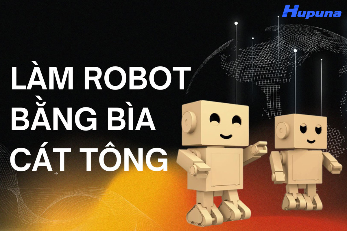 Cách làm robot bằng bìa cát tông cho bé yêu đơn giản tại nhà