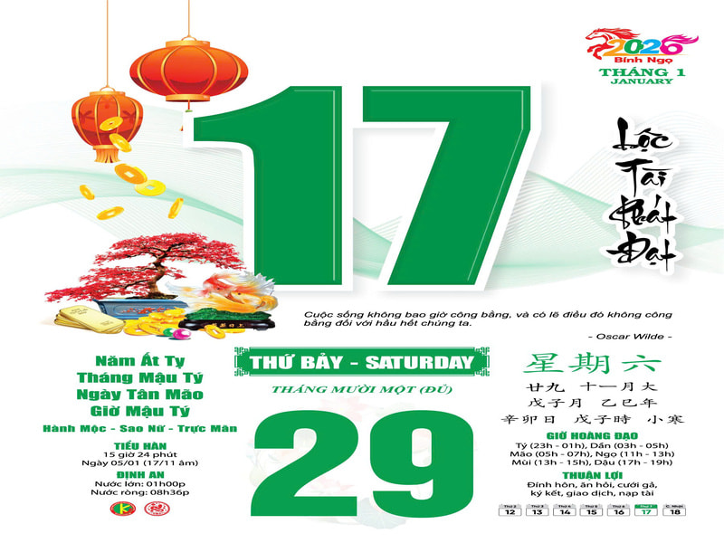 Lịch Bloc (Lịch Bóc Tờ)