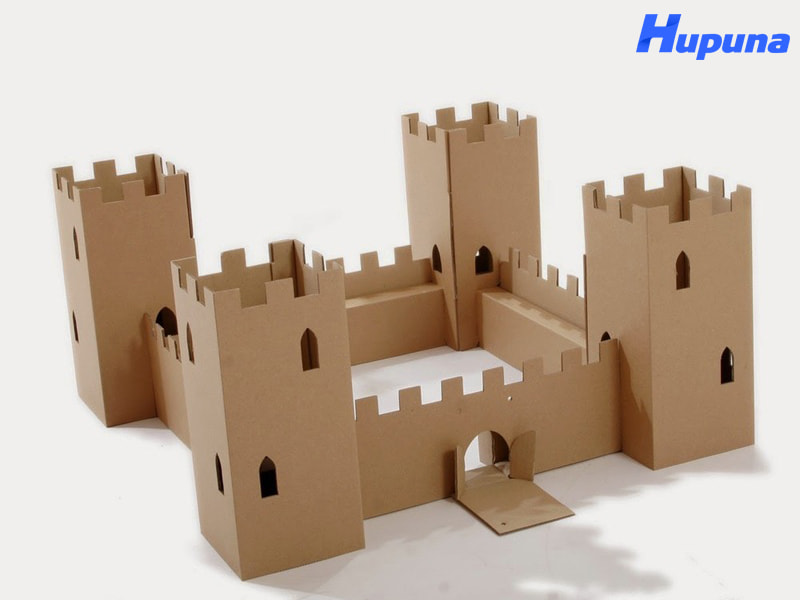 Mẫu lâu đài bằng bìa carton đơn giản