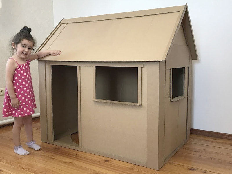 Một vài lưu ý về cách làm nhà bằng thùng carton cho bé