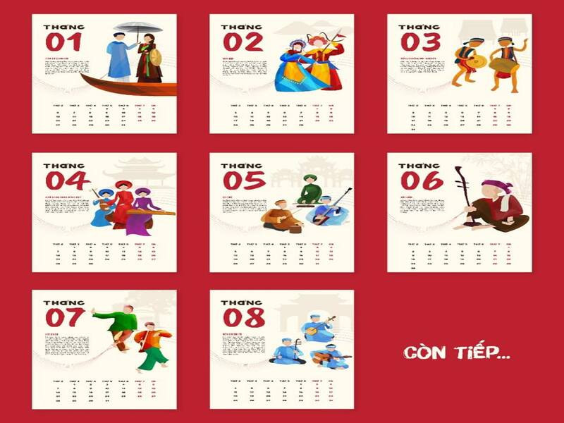 Quy cách báo giá in lịch tết 2026 tại Hupuna