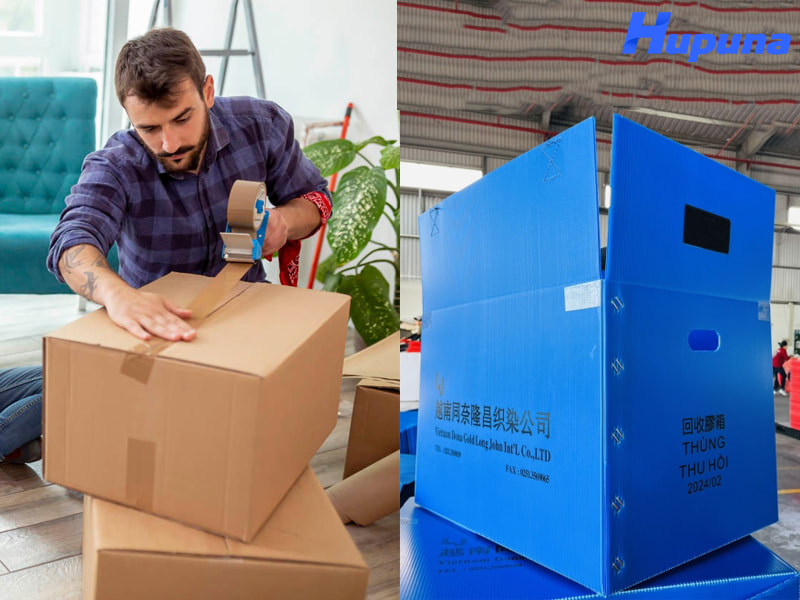 So sánh chi tiết thùng carton giấy và thùng carton nhựa