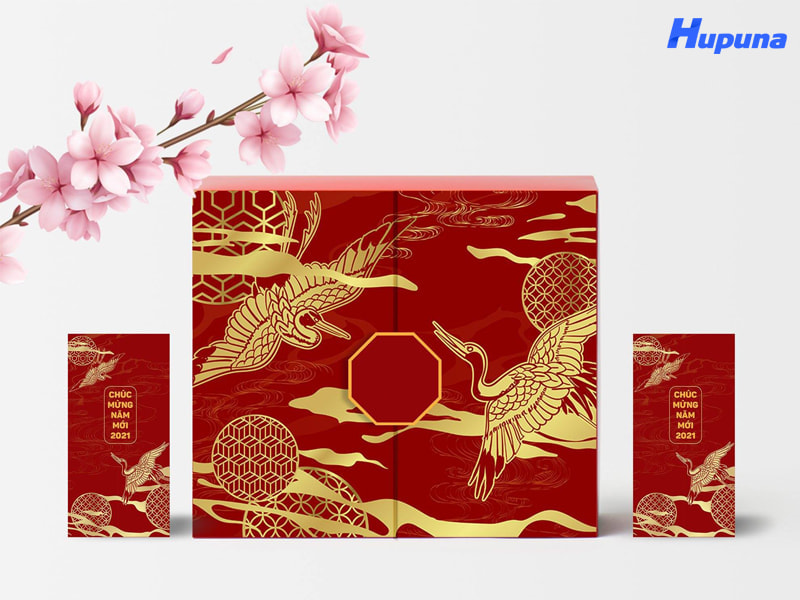 Thiết kế của hộp quà tết cánh bướm truyền thống