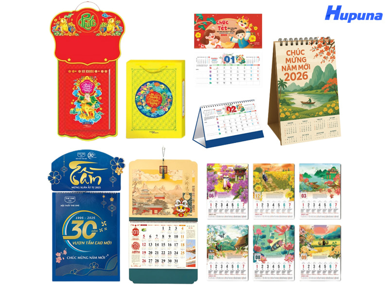 Có rất nhiều yếu tố ảnh hưởng đến giá in lịch Tết 2026