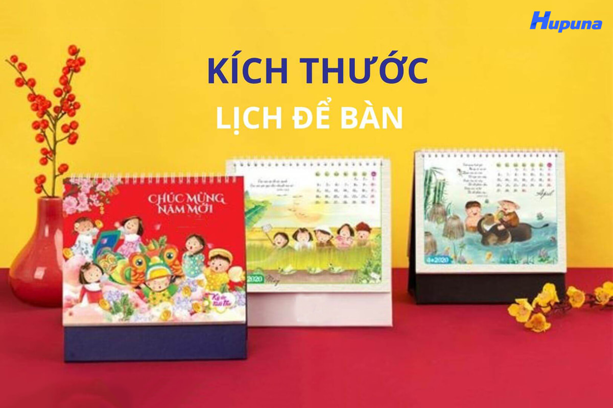 Hướng dẫn chọn kích thước lịch để bàn phù hợp