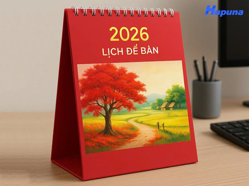 Hupuna cung cấp dịch vụ in lịch Tết uy tín, chất lượng