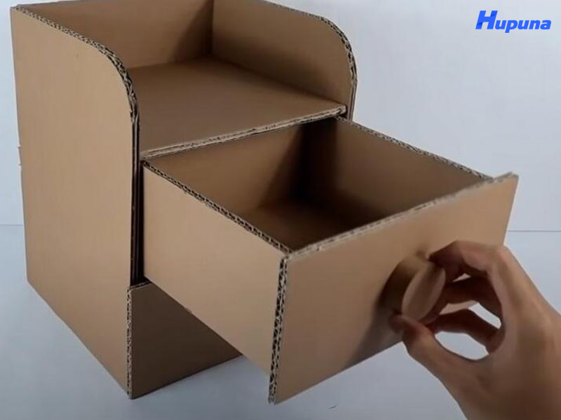 Làm hộp đựng đồ đa năng bằng bìa carton