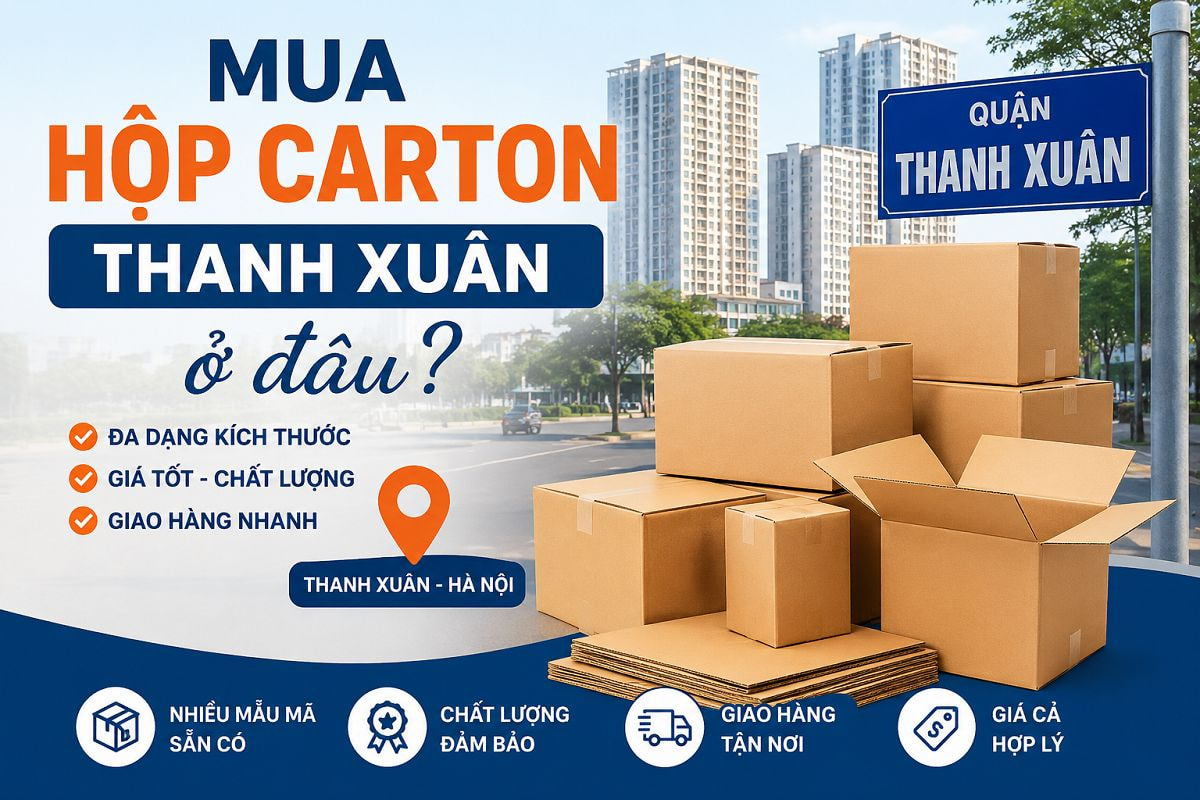 Mua hộp carton Thanh Xuân ở đâu? Top địa chỉ uy tín