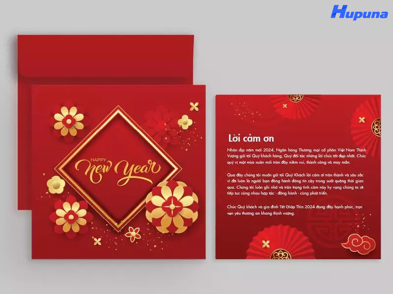 Quy trình đặt in thiệp tết chuyên nghiệp tại Hupuna