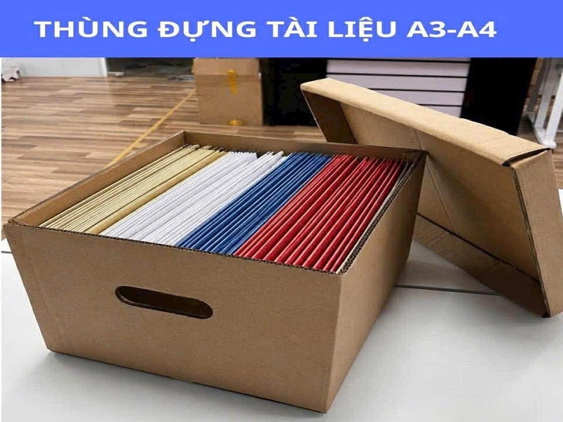 Thùng carton đựng hồ sơ, tài liệu, chứng từ
