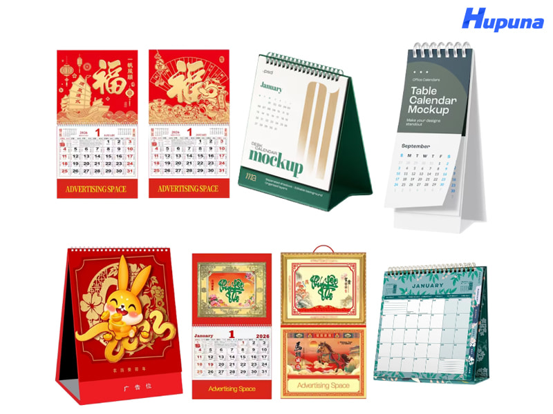 Xưởng in lịch Tết 2026 Hupuna đang có đa dạng kiểu dáng