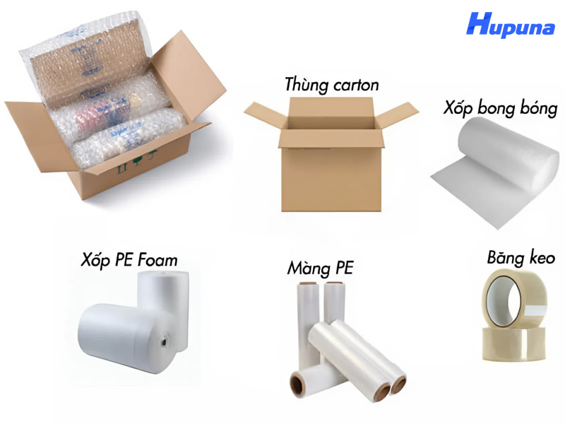 Các vật dụng cần dùng để đóng gói