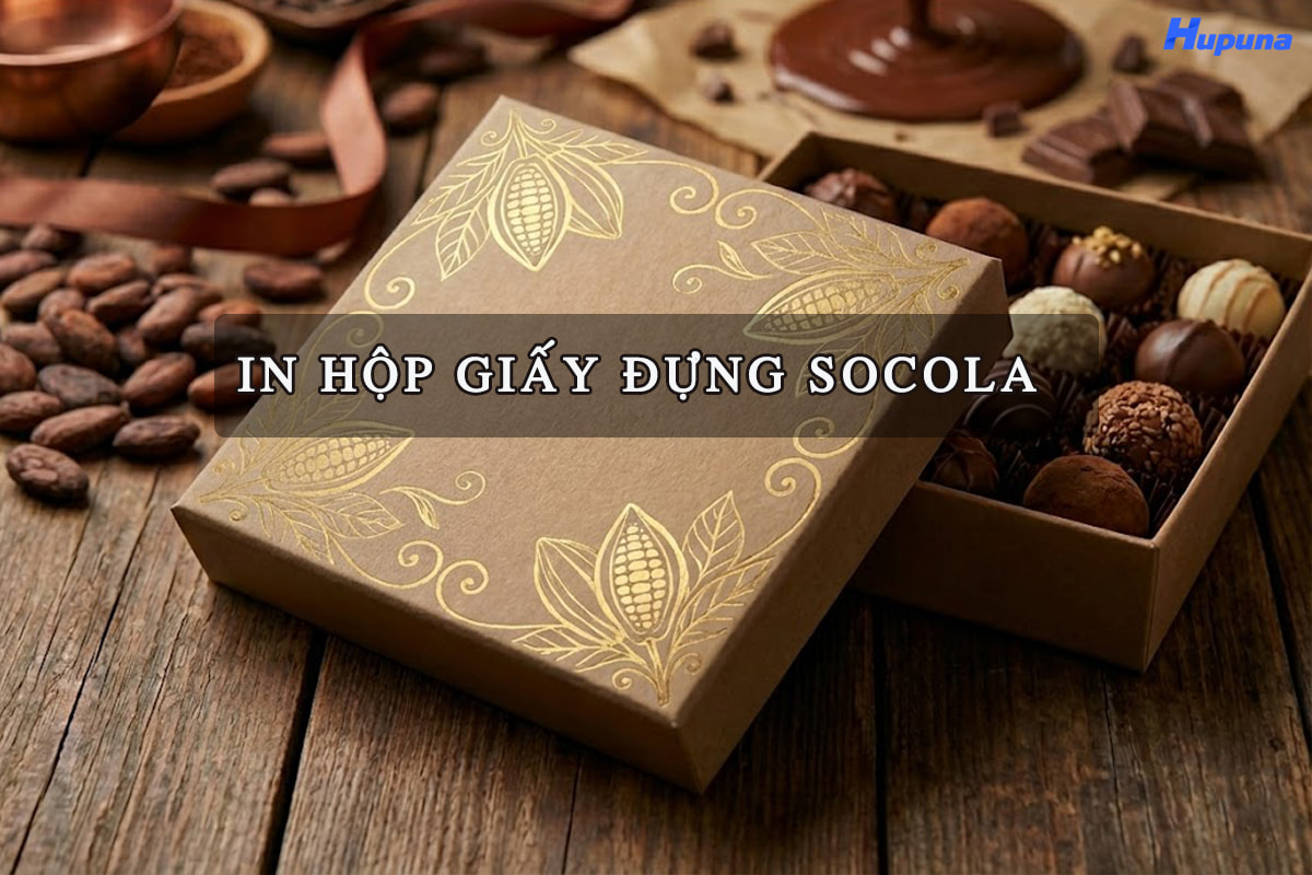 In hộp giấy đựng socola