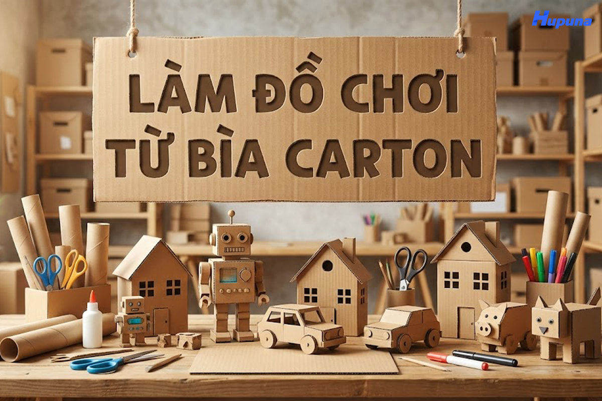 Làm đồ chơi từ bìa carton