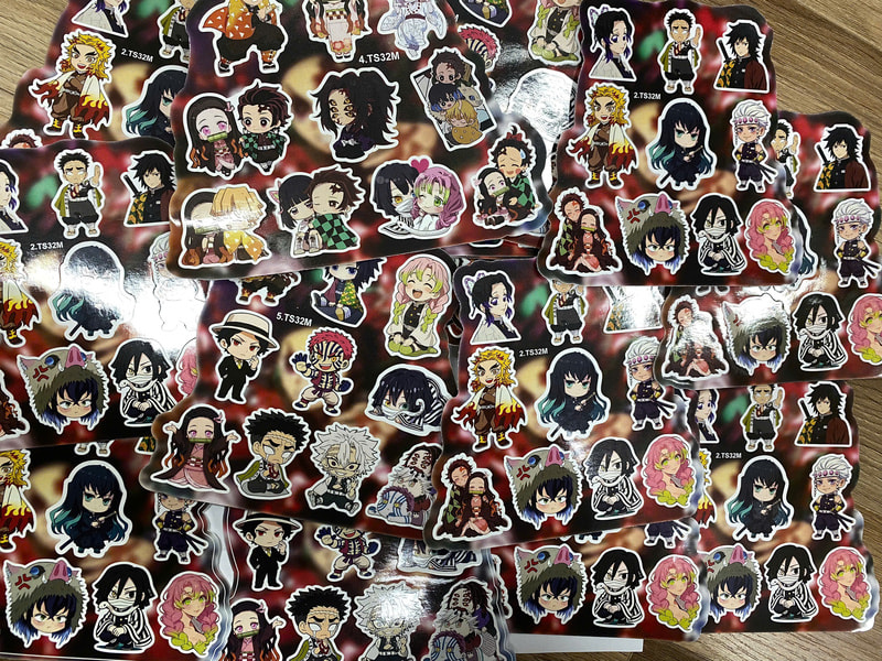 Mẫu in sticker hoạt hình