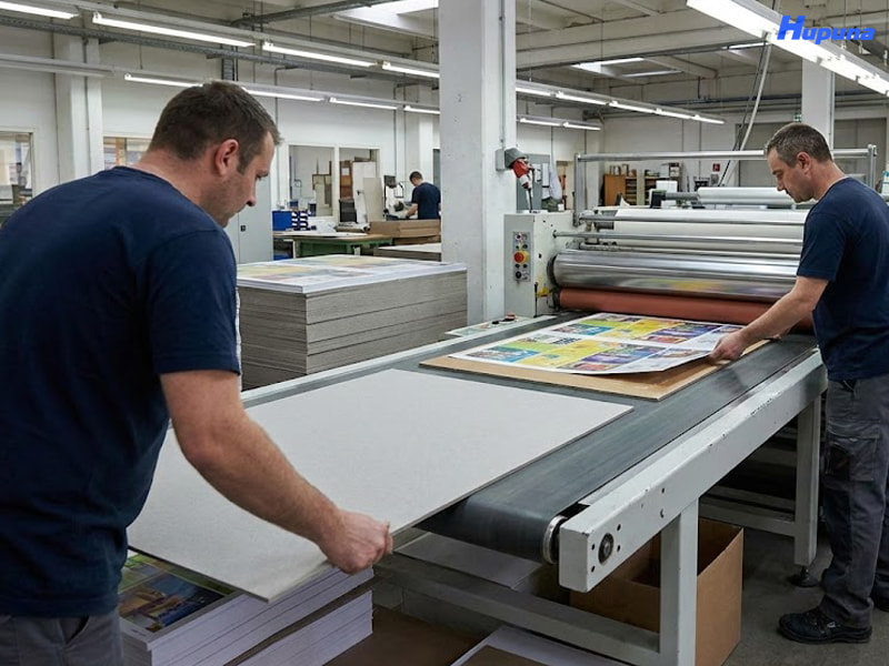 Máy bồi keo Offset đang được sử dụng phổ biến