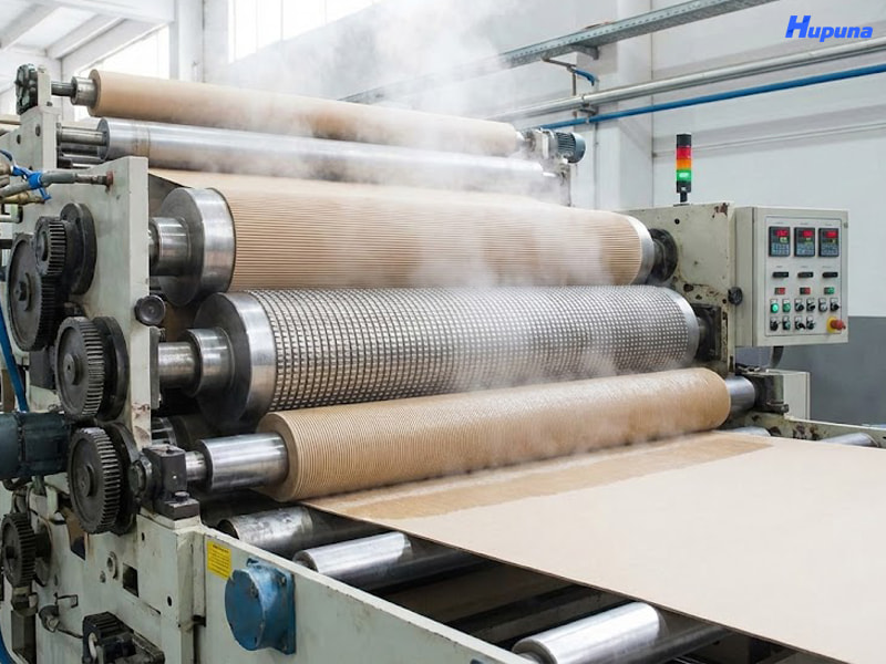 Máy tạo sóng phôi giấy là thiết bị trong hệ thống sản xuất bao bì
