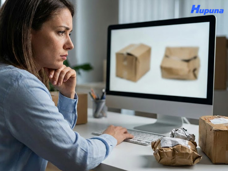 Quy trình đặt mua thùng carton online tại Hupuna vấn còn khiến nhiều chủ shop e ngại