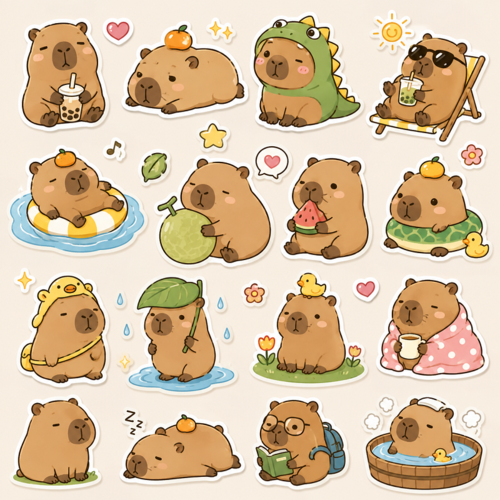 Sticker capypara