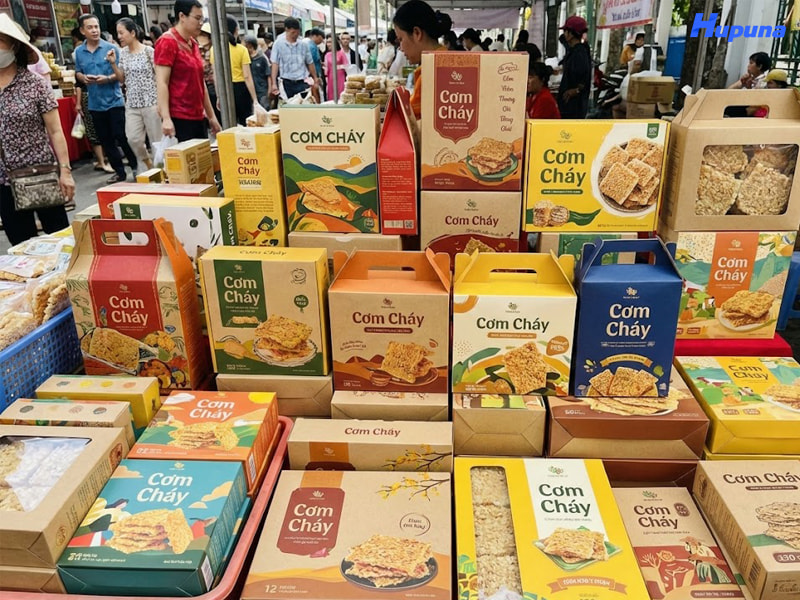 Các kiểu dáng hộp giấy đựng cơm cháy
