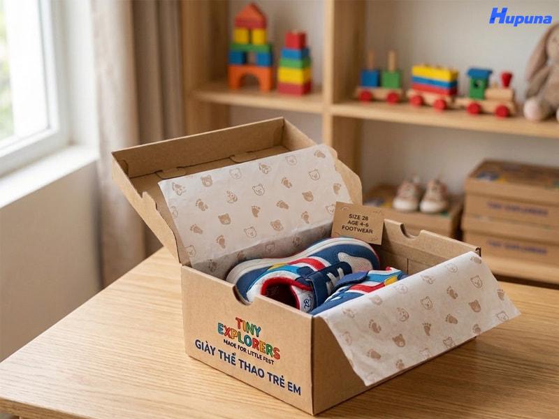 Hộp carton đóng gói giày trẻ em