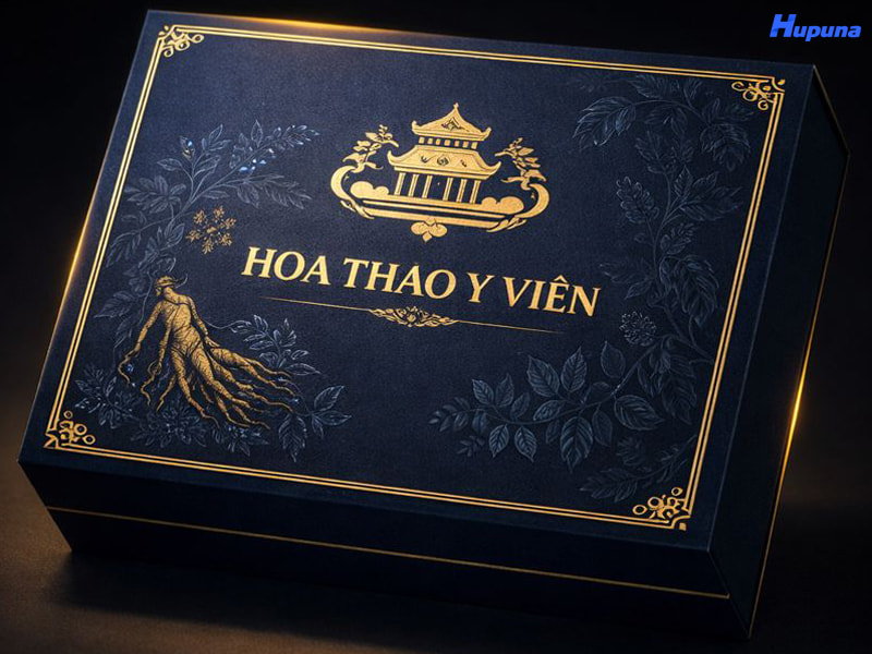 Hộp đựng thuốc đông y Hoa Thao Y Viên do Hupuna sản xuất