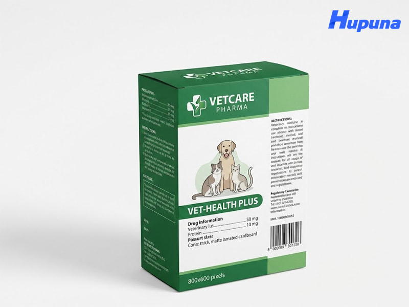 Hộp đựng thuốc thú y của thương hiệu VETCARE PHARMA
