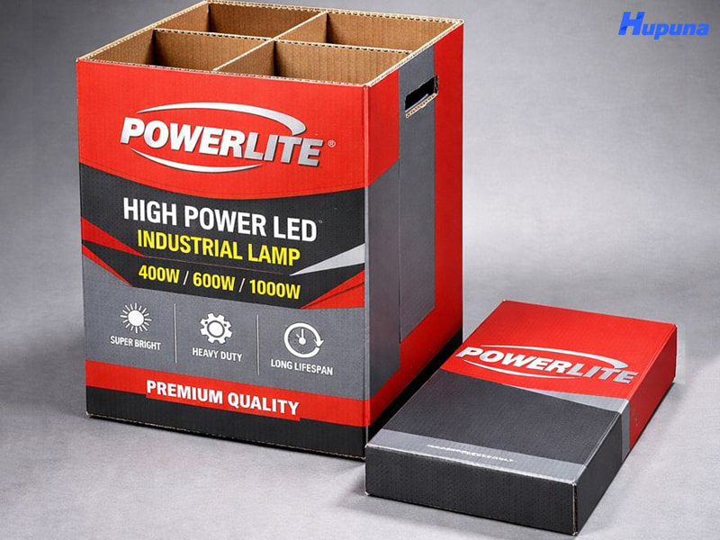 Hộp giấy đựng bóng đèn của thương hiệu POWERLITE
