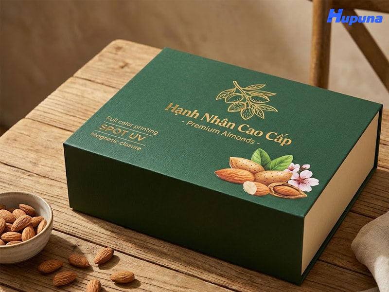 Hộp giấy đựng hạnh nhân cao cấp do Hupuna sản xuất