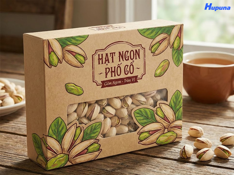Hộp giấy đựng hạt dẻ ngon Phố Cổ do Hupuna sản xuất