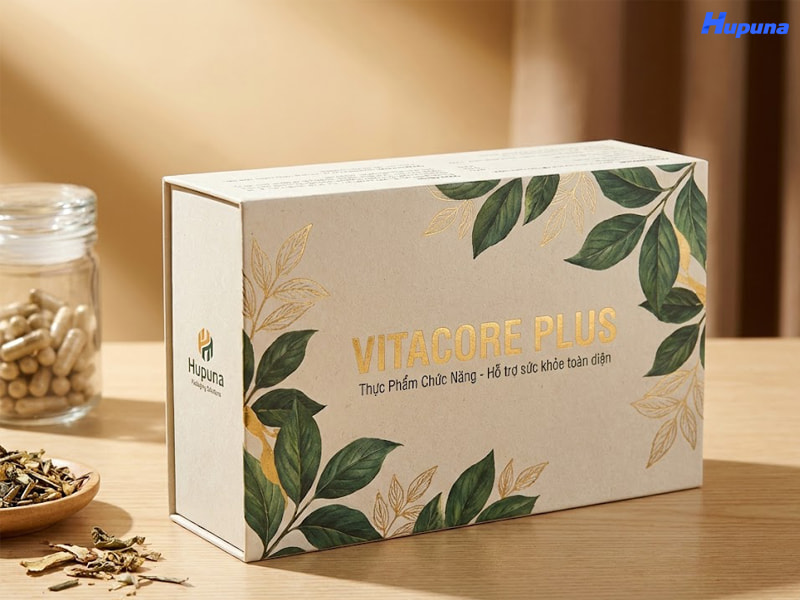 Hộp giấy đựng thực phẩm chức năng do Hupuna thực hiện ảnh 1