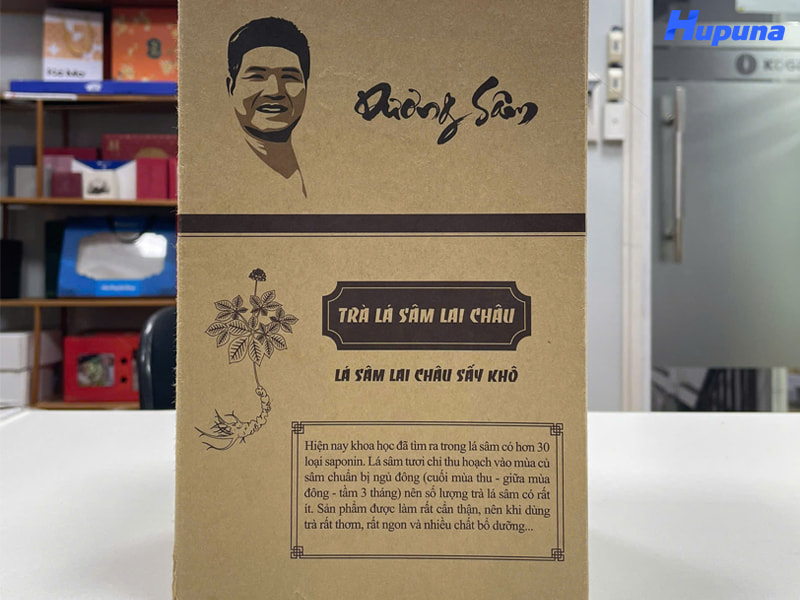 Hộp giấy đựng trà Lá Sâm Lai Châu