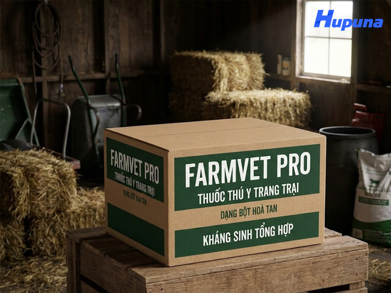 Hộp thuốc thú y FARMVET PRO do Hupuna sản xuất