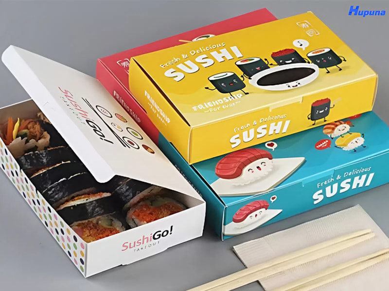 Hupuna in hộp giấy đựng sushi kimbap uy tín, giá ưu đãi