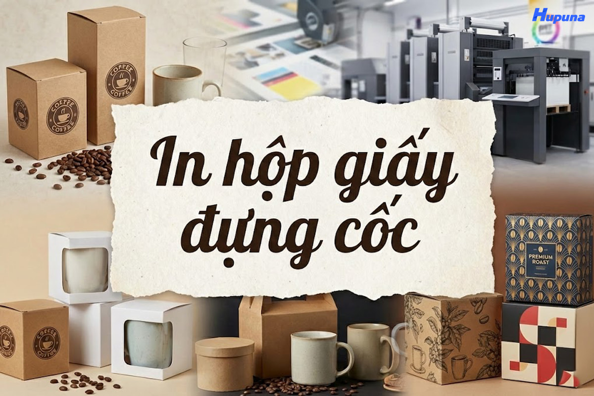 In hộp giấy đựng cốc