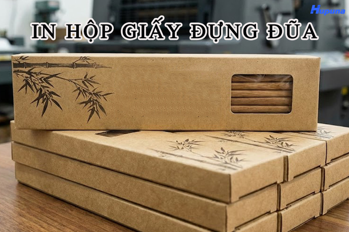 In hộp giấy đựng đũa