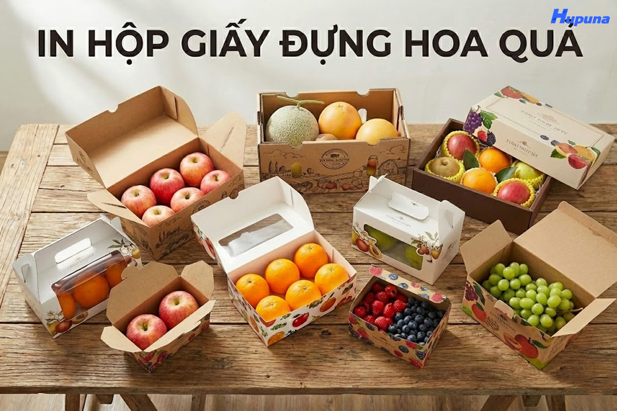 In hộp giấy đựng hoa quả