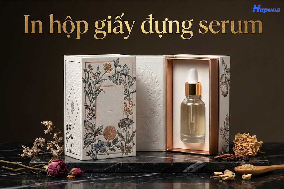 In hộp giấy đựng serum