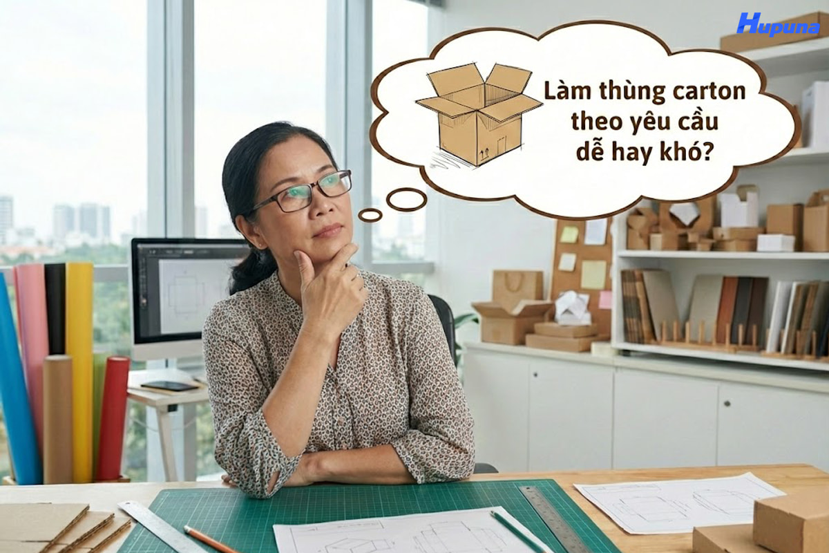 Làm thùng carton theo yêu cầu dễ hay khó