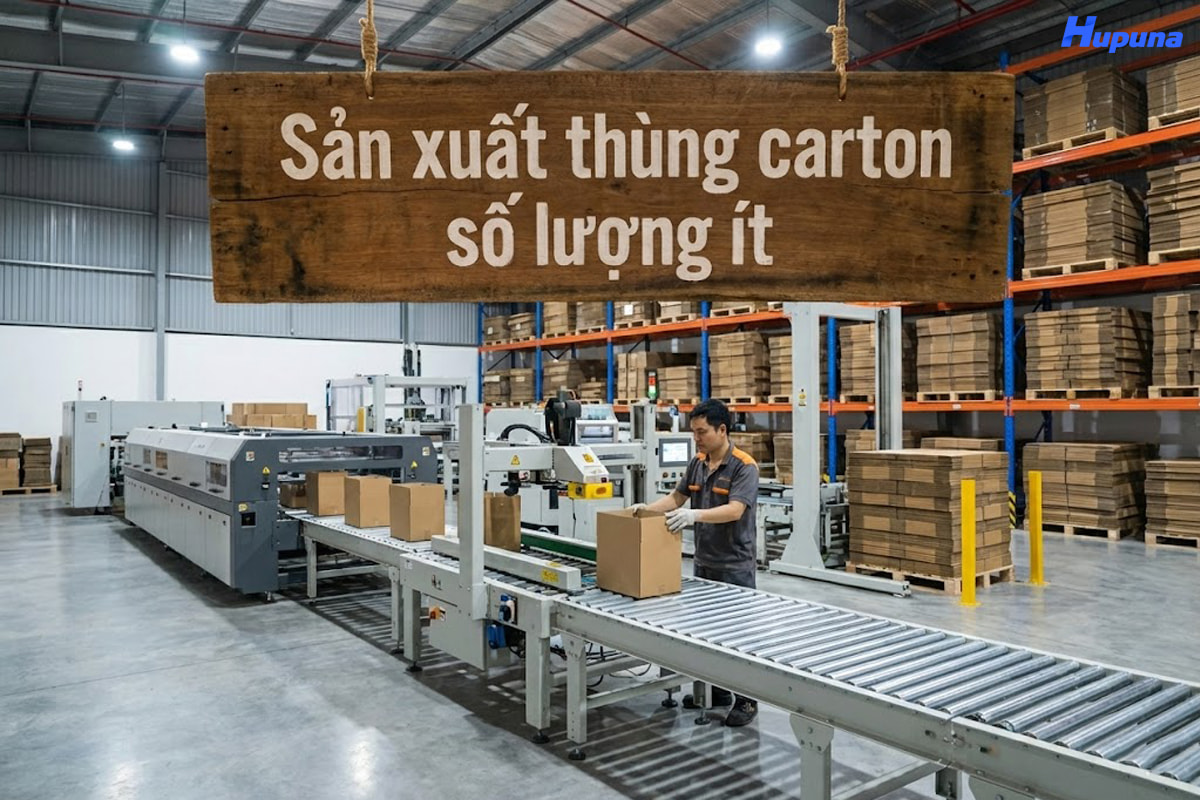 Sản xuất thùng carton số lượng ít