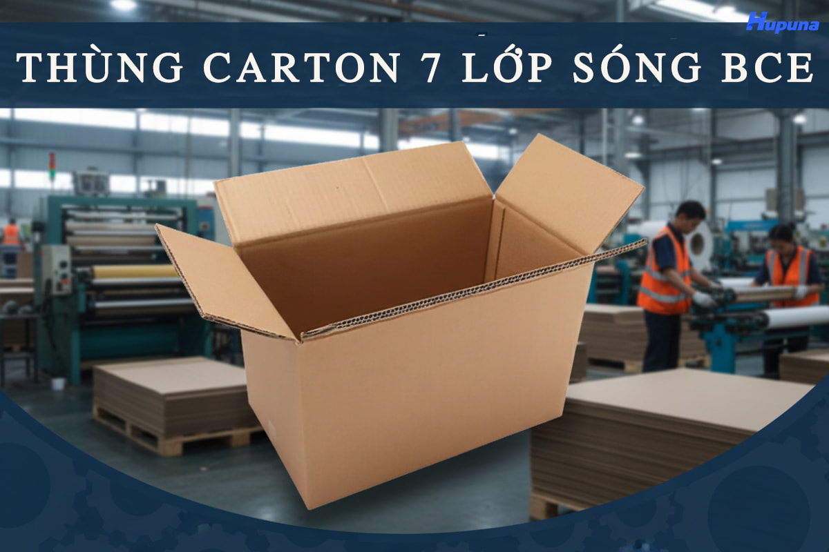 Thùng carton 7 lớp sóng BCE