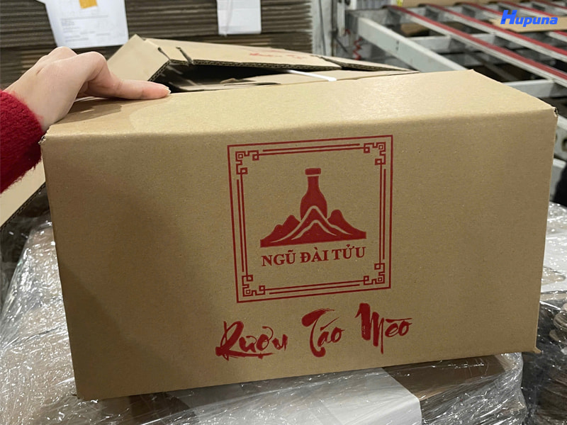 Thùng carton đựng rượu táo mèo Ngũ Đài Tửu do Hupuna sản xuất