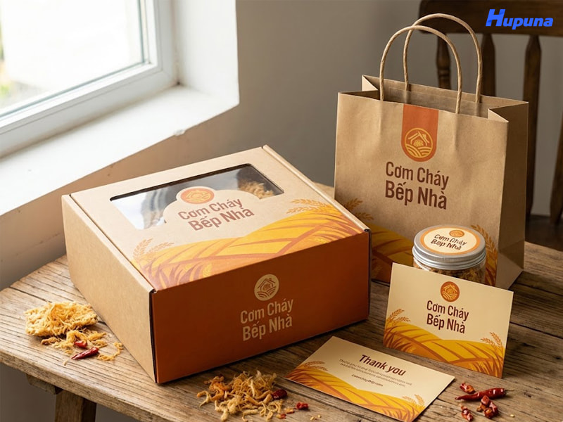 Trọn bộ giải pháp bao bì biến cơm cháy thành món quà tặng hoàn hảo