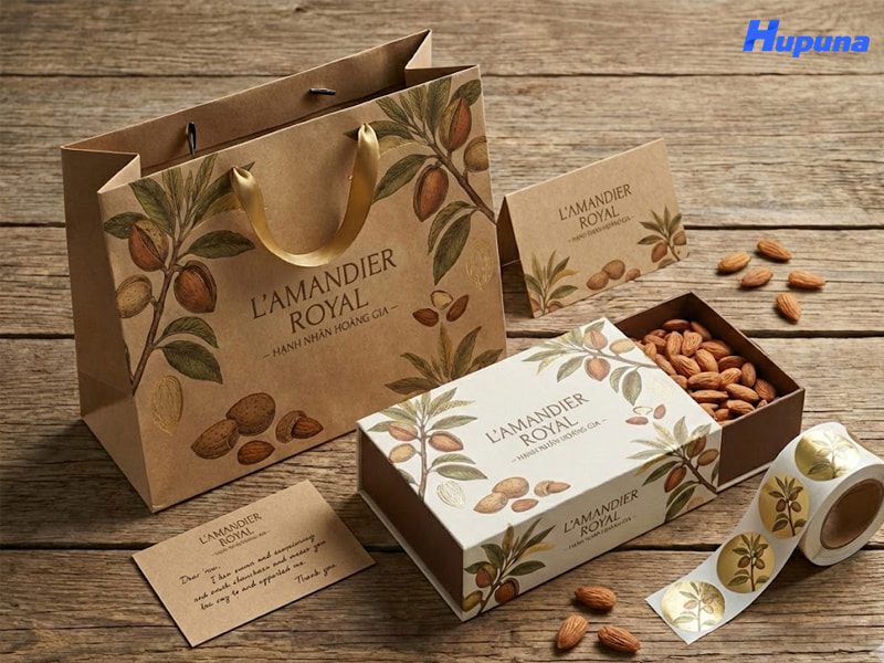 Trọn bộ giải pháp bao bì đựng hạnh nhân cho doanh nghiệp
